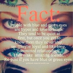fact people with blue eyes